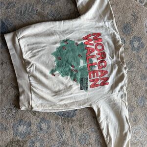 Graphic Sweatshirt with Red Lettering